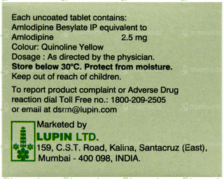 Lupidip 2.5 Tablet 10